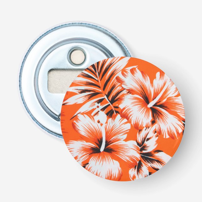 Décapsuleur Arrière - plan hawaïen de fleur de ketmie (Devant)