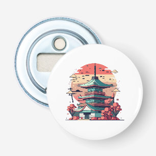 Décapsuleur Art coloré du bâtiment japonais