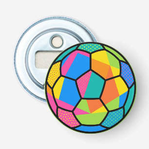 Décapsuleur Art de ballon de football géométrique Pop Art