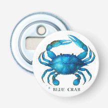 Art de l'aquarelle du crabe bleu - Vie marine côti
