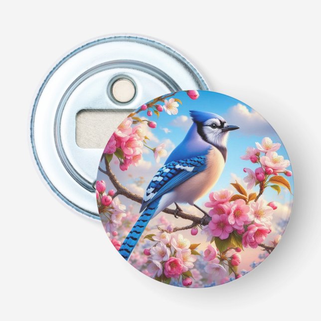 Décapsuleur Art Floral/printemps Blue Jay (Devant)