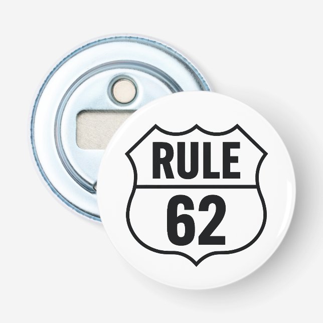 Décapsuleur Article 62 - Ne pas prendre la vie trop au sérieux (Devant)