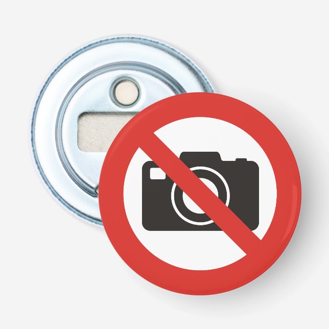 Décapsuleur Aucune photo autorisée (Devant)