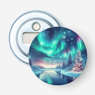 Décapsuleur aurora borealis/Noël/hiver