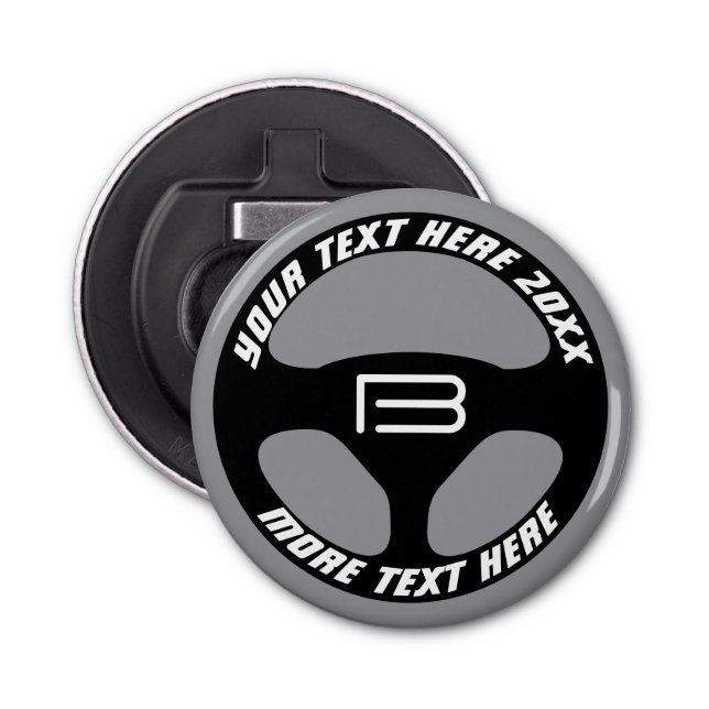 Décapsuleur Auto steering wheel opener gift for car lover (Devant)