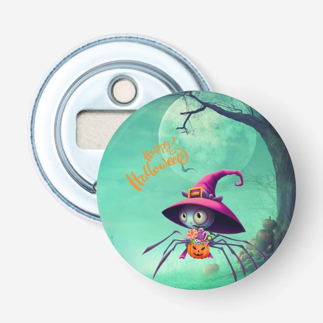 Décapsuleur Automne/araignée/sorcière/halloween (Devant)