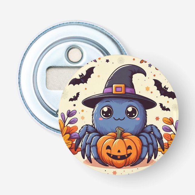 Décapsuleur Automne/automne/araignée/sorcière/halloween (Devant)