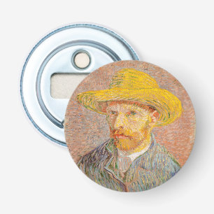 Décapsuleur Autoportrait de Vincent Van Gogh avec chapeau de p