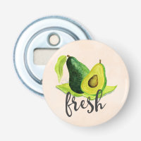 Avocado vert frais Fruit à vie fixe dans l'aquarel
