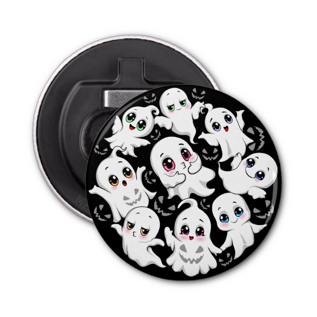 Décapsuleur Baby Ghosts Éffrayant mignon Halloween humeur (Devant)