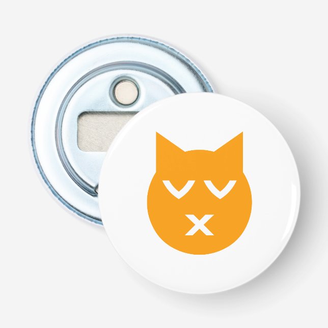 Décapsuleur Baiser avec les yeux fermés Emoji Chat (Devant)