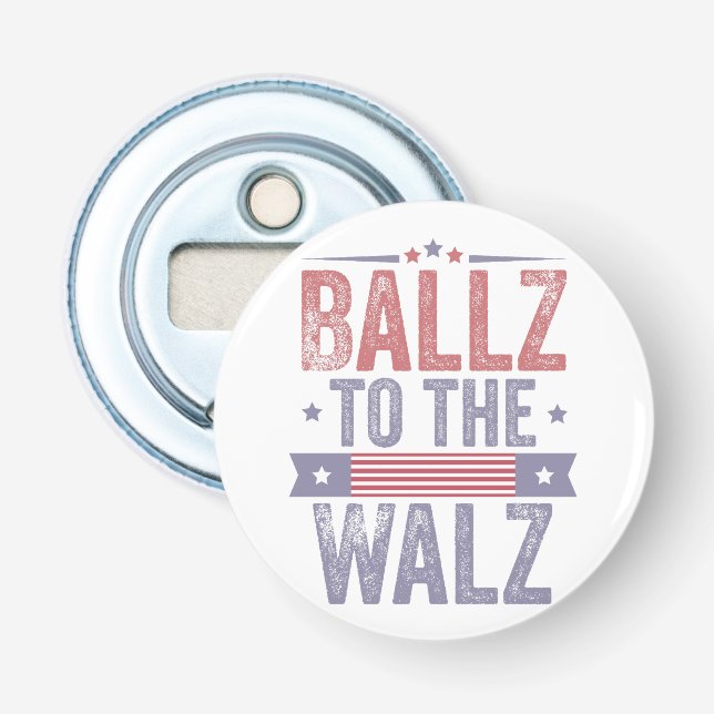 Décapsuleur Ballz à l'élection Walz Harris Waltz 2024 (Devant)