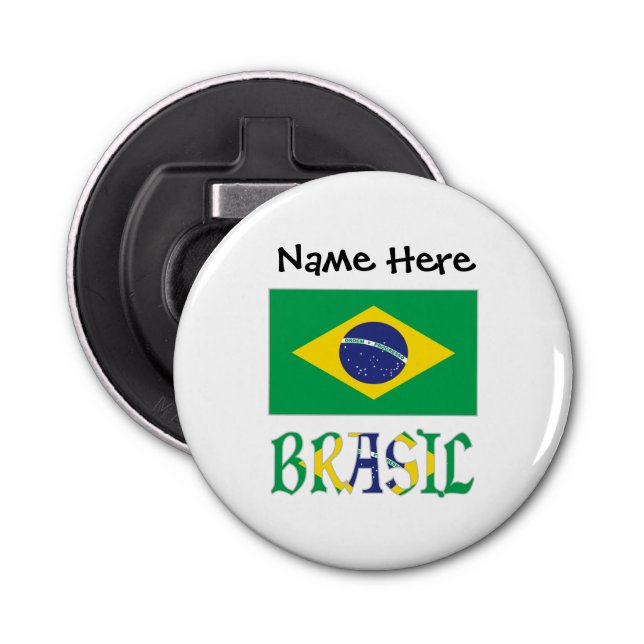 Décapsuleur Bandeira do Brasil e Brasil Come o Nome (Devant)