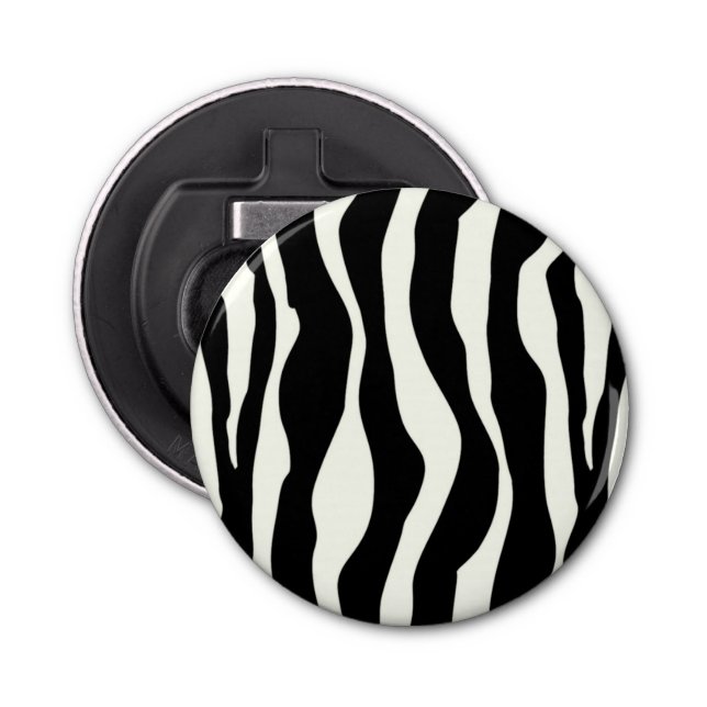 Décapsuleur Bandes zébrées - Noir et Blanc (Devant)