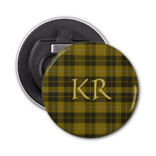 Décapsuleur Barclay Tartan avec vos initiales, Scottish Plaid
