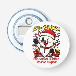 Décapsuleur Bâton de bonbon festif Noël Magique Bonhomme de Ne