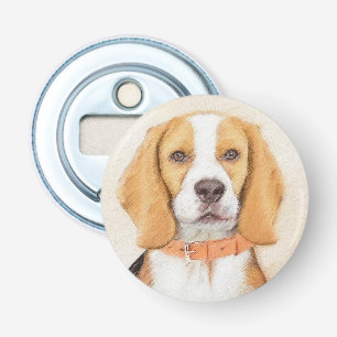 Décapsuleur Beagle Hound Dog Peinture Animal Art original