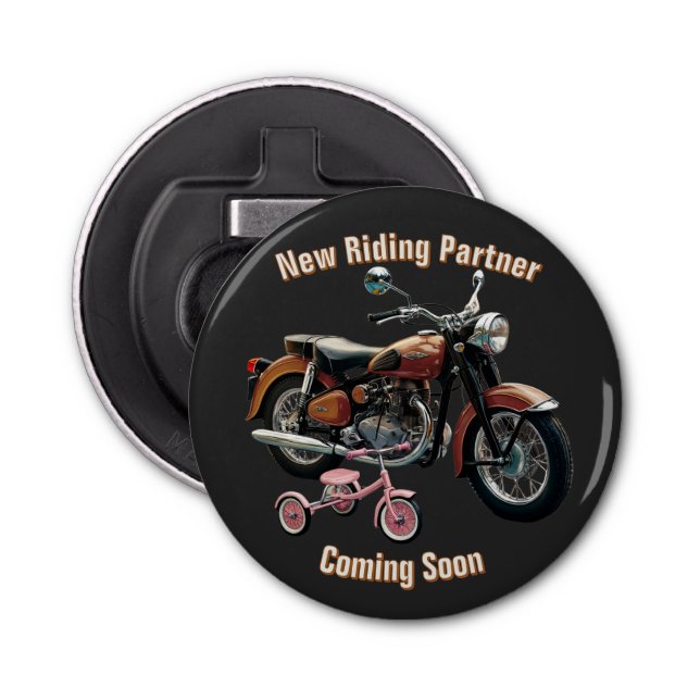 Décapsuleur Bébé Bouton Faire-part Ouverture de bouteille (Devant)