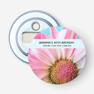 Décapsuleur Belle Fleur rose Gros plan Photo Anniversaire