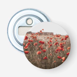 Décapsuleur belles fleurs de coquelicot