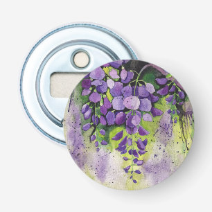 Décapsuleur Belles Fleurs De Wisteria En Aquarelle