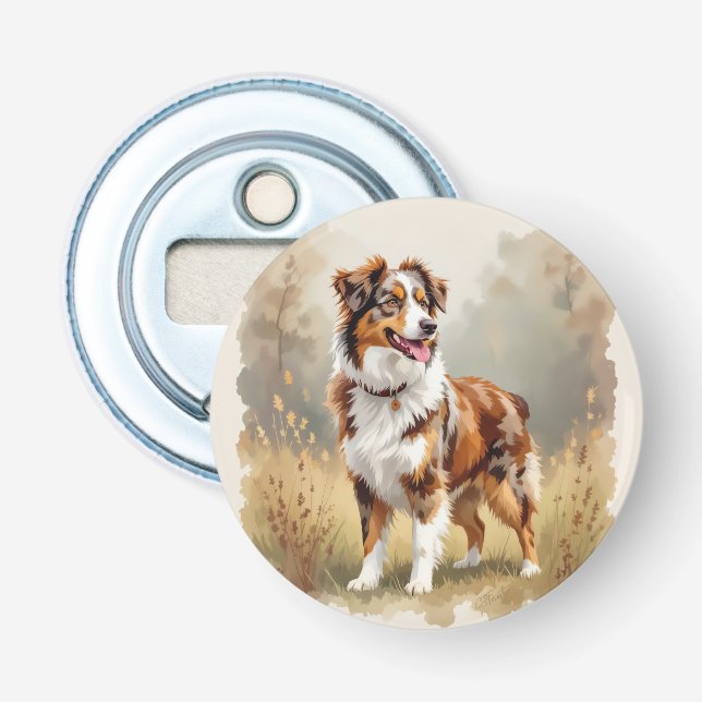 Décapsuleur Berger Australien Red Merle (Devant)
