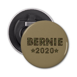 Décapsuleur Bernie 2020 Brown d'élections au Camouflage