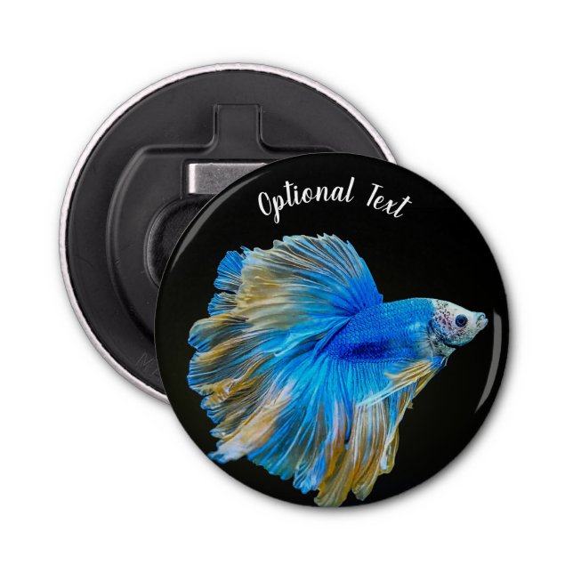 Décapsuleur Bêta bleu poisson de combat  (Devant)