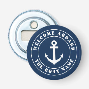 Décapsuleur Bienvenue à bord du bateau personnalisé nom biè