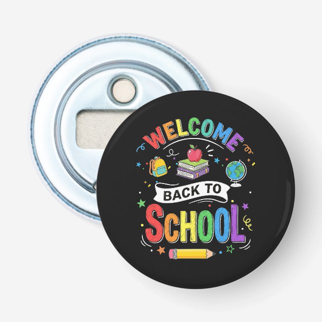 Décapsuleur Bienvenue à l'école les enfants Enseignant Premier (Devant)