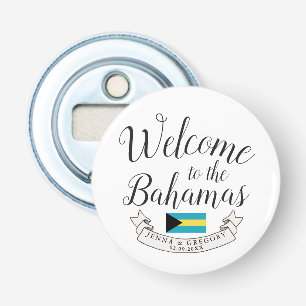 Décapsuleur Bienvenue aux Bahamas Personnalisation du mariag