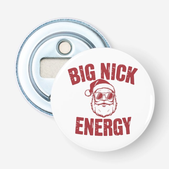 Décapsuleur Big Nick Énergie Drôle de Père Noël Blague de Noël (Devant)