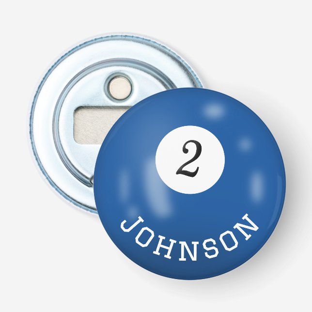 Décapsuleur Billiard Two Ball With Custom Name (Devant)