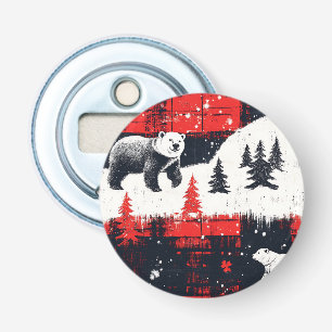 Décapsuleur Bison rouge Plaids Ours polaire