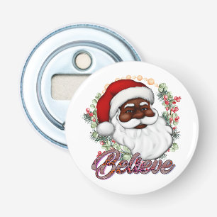 Décapsuleur Black Père Noël Believe Melanin Man Christmas Chev