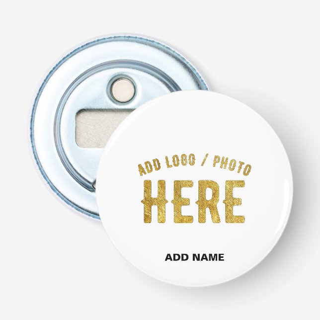 DÉCAPSULEUR BLANC PERSONNALISABLE MODERNE ET DE STYLE, MARQUE  (Devant)