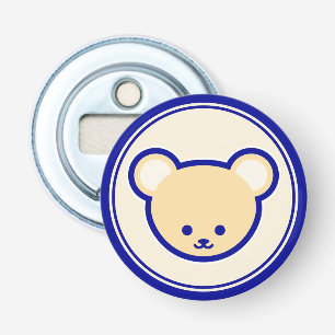Décapsuleur Bleu Bleu Beige Teddy Ours mignon Cartoon Art