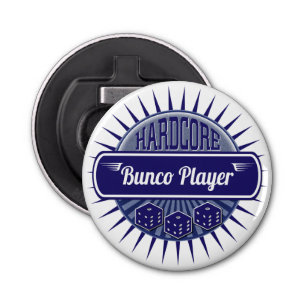 Décapsuleur Bleu chanceux de matrices de rétro joueur élégant