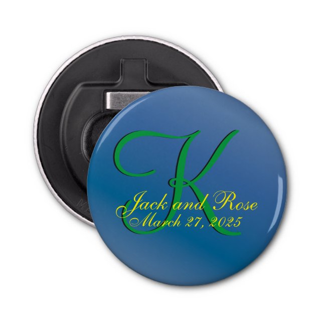 Décapsuleur Bleu Myrtille Économique Génial (Devant)