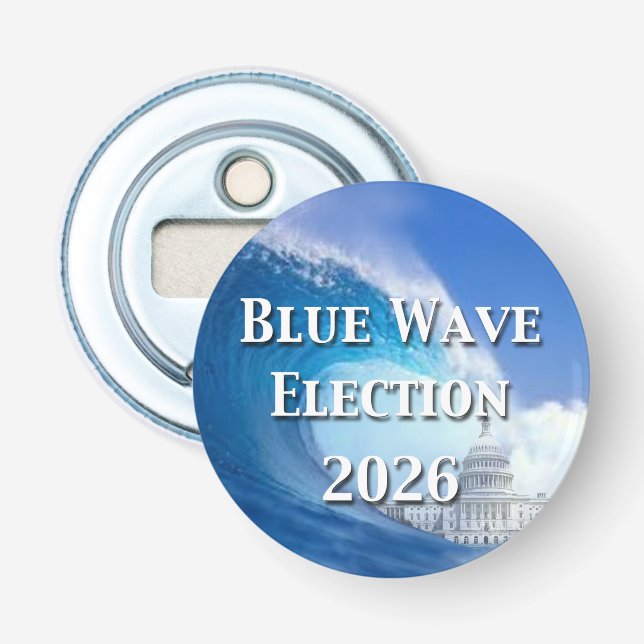 Décapsuleur Blue Wave Election 2026 (Devant)