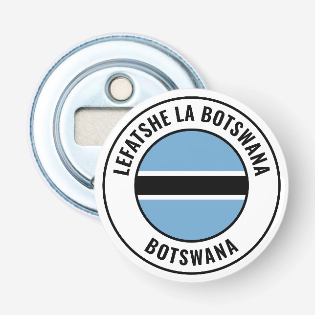 Décapsuleur Botswana Drapeau Gorgeous Patriotic Bottle Ouvrir (Devant)