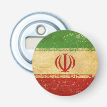 Bottle Opener Iran Drapeau design Vintage