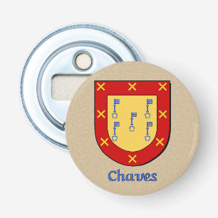 Décapsuleur Bouclier d'armes historique de Chaves