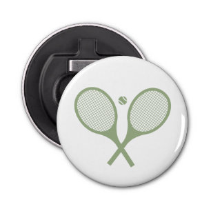 Décapsuleur Boule de tennis minimaliste Vert Sage