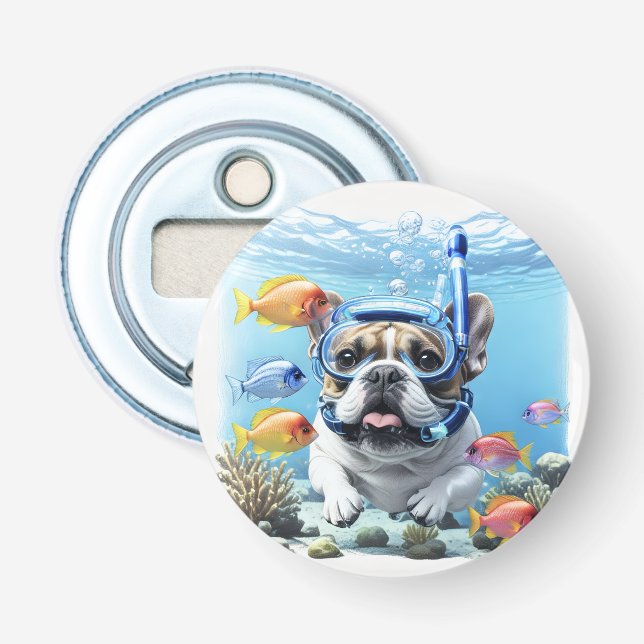 Décapsuleur Bouledogue français en vacances Bouledogue Françai (Devant)