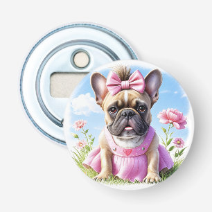 Décapsuleur Bouledogue français Fleurs Bouledogue français