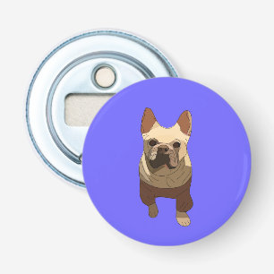 Décapsuleur Bouledogue Français, Lavande Violet