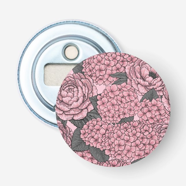 Décapsuleur Bouquet floral en rose (Devant)