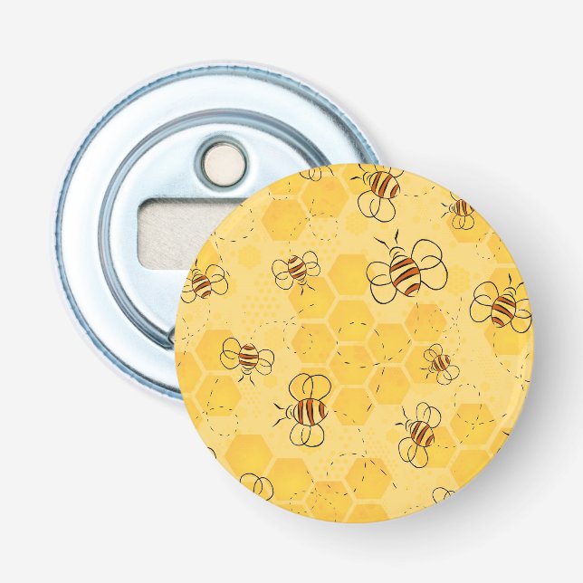 Décapsuleur Bourdonnement d'abeilles Abeilles à miel Mignonnes (Devant)
