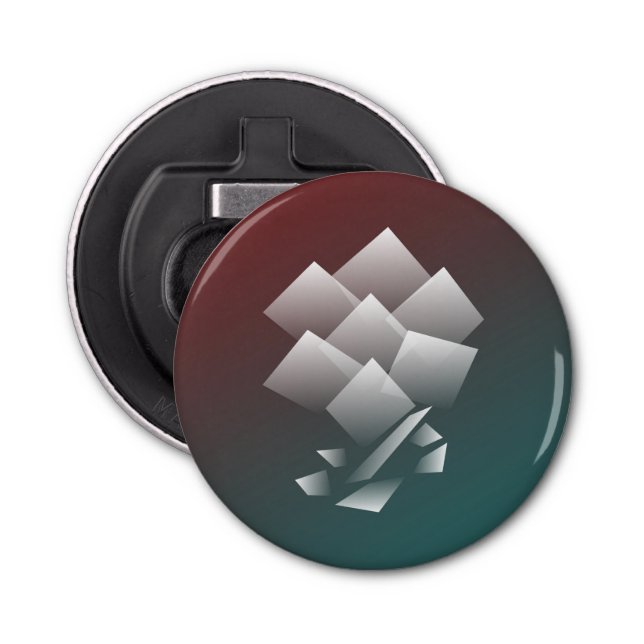 Décapsuleur Bourgogne turquoise blanche (Devant)